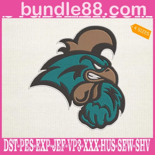 Coastal Carolina Chanticleers Embroidery Machine