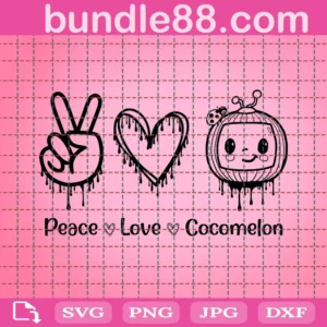 Cocomelon Svg, Peace Love Svg