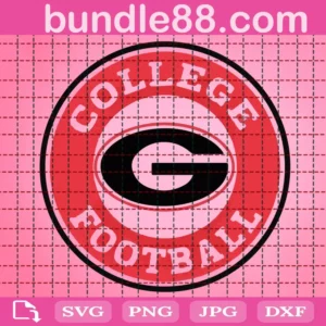 College Georgia Bulldogs Football Svg