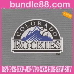 Colorado Rockies Logo Embroidery Machine