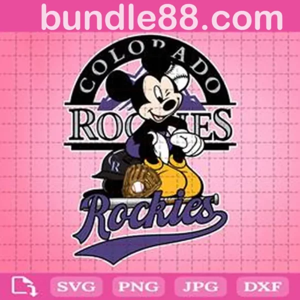 Colorado Rockies Mickey Svg