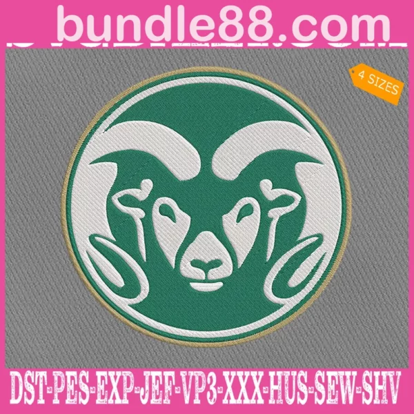 Colorado State Rams Embroidery Machine