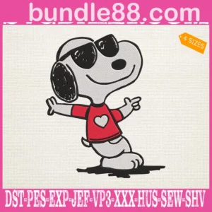 Cool Snoopy Embroidery Files