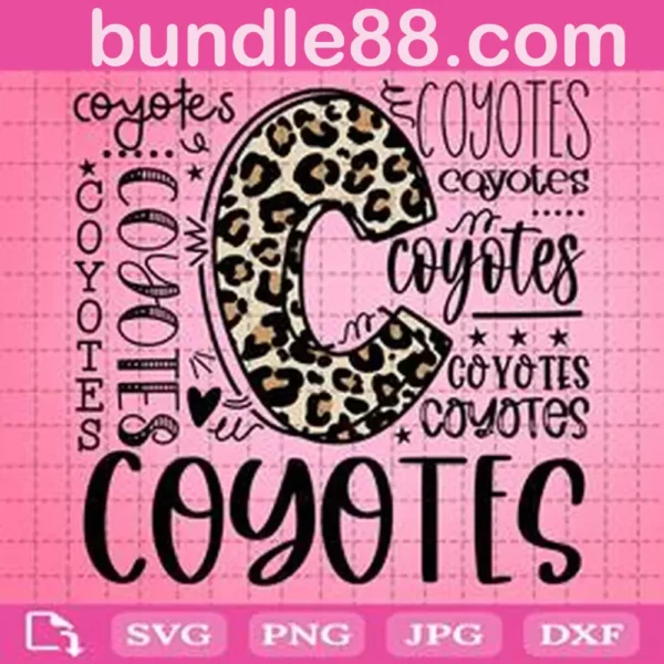 Coyotes Svg, Typography Svg