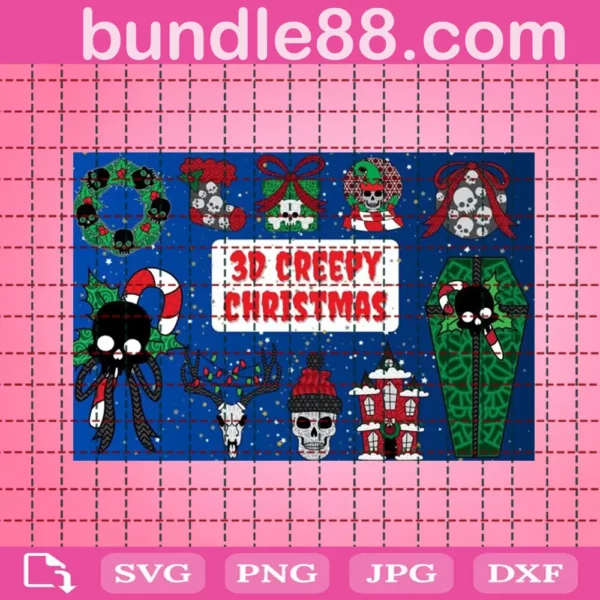 Creepy Christmas Bundle Svg