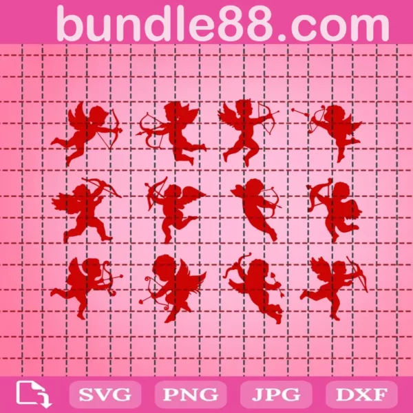 Cupid Valentines Svg