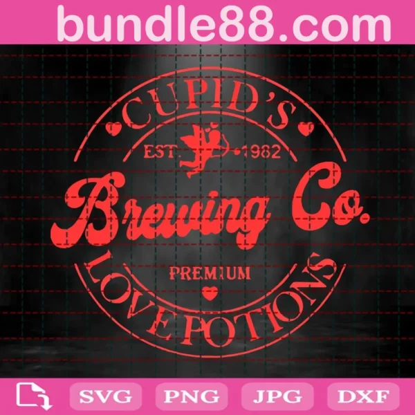 Cupid’S Brewing Co Love Potions Svg
