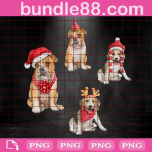 Cute Dogs Christmas Bundle Png