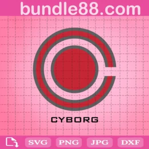 Cyborg Logo Svg, Robotman Svg