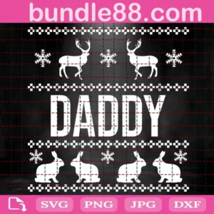 Daddy Xmas Svg, Christmas Holiday Svg