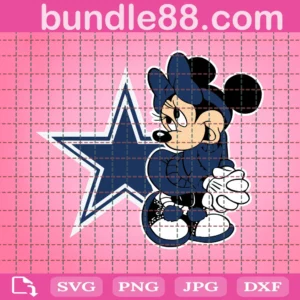 Dallas Cowboys Disney Minnie Football Team Clipart Disney