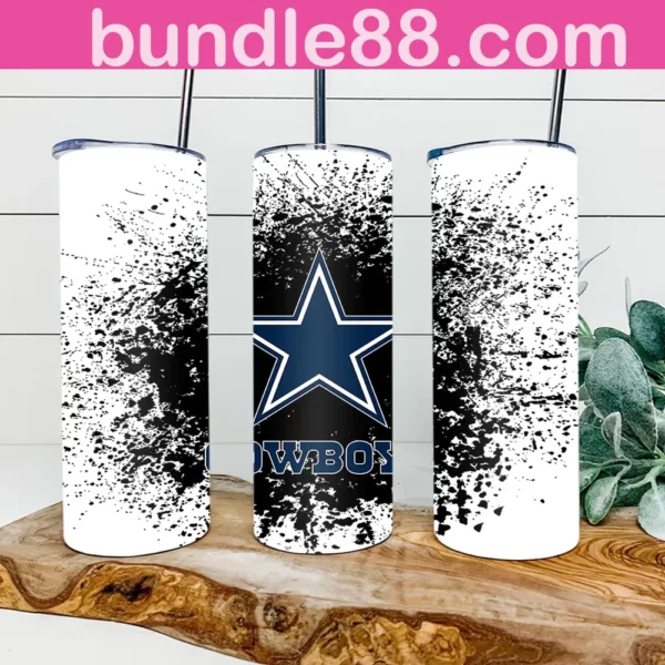 Dallas Cowboys Football 20oz Skinny Tumbler