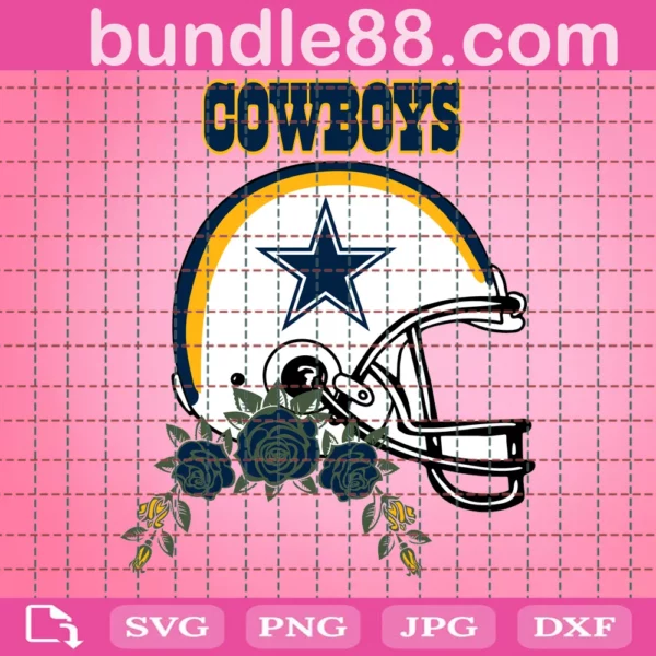 Dallas-Cowboys Skull Football Svg Files