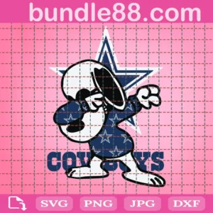 Dallas Cowboys Snoopy Svg