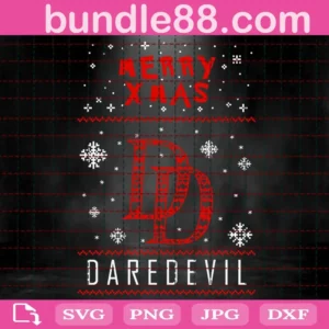 Daredevil Christmas Svg