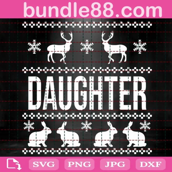 Daughter Xmas Svg