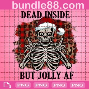 Dead Inside Skeleton Christmas Png