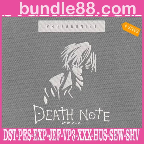 Death Note Embroidery Design