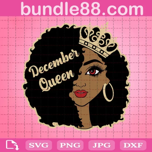 December Queen Svg