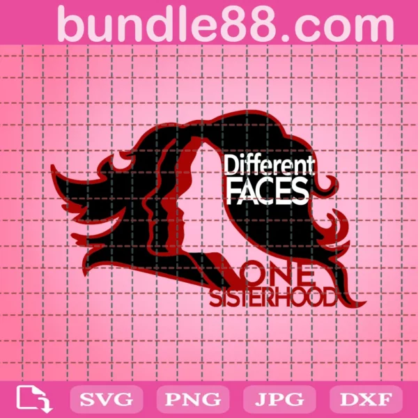 Delta Different Faces One Sisterhood Svg