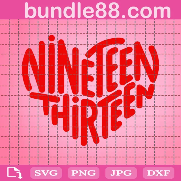 Delta Heart Nineteen Thirteen Svg