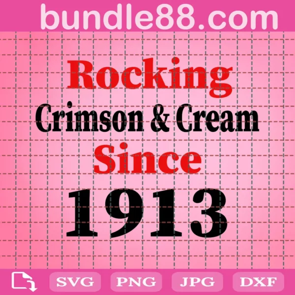 Delta Rocking Crimson And Cream 1913 Svg
