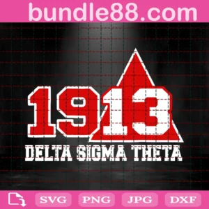 Delta Sigma Theta 1913 Svg