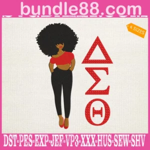 Delta Sigma Theta African American Embroidery Files