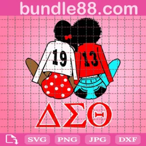 Delta Sigma Theta Black Girl 1913 Greek Letters Svg