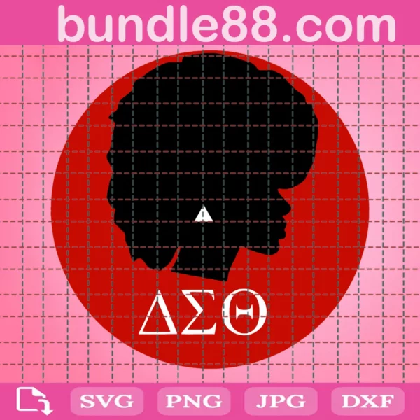 Delta Sigma Theta Black Girl Fraternity Svg