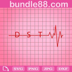 Delta Sigma Theta Dst Heartbeat Svg