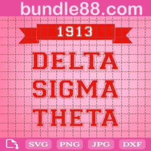 Delta Sigma Theta Fraternity Svg