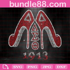 Delta Sigma Theta Heels Sorority Svg