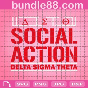 Delta Sigma Theta Social Action Svg