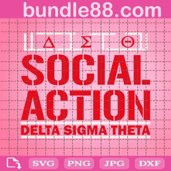 Delta Sigma Theta Social Action Svg