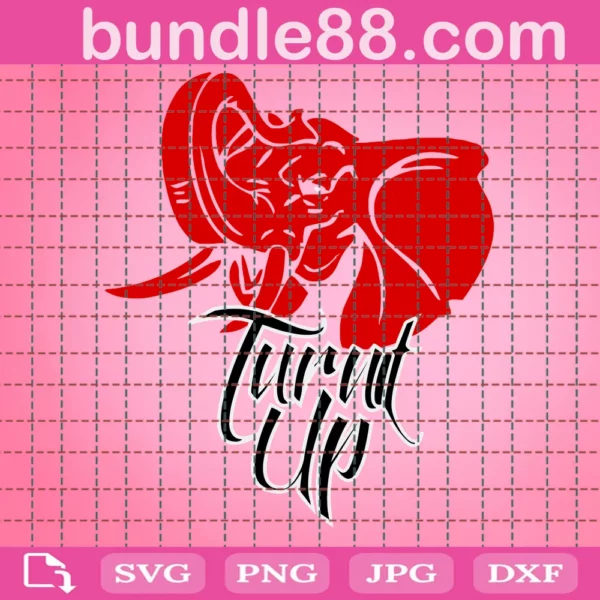 Delta Sigma Theta Turnt Up Elephant Svg