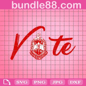 Delta ​Sigma Theta Vote Svg