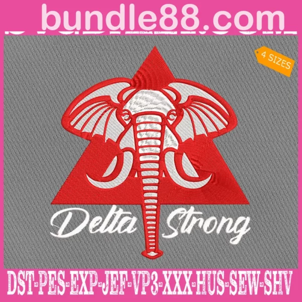 Delta Strong Embroidery Files