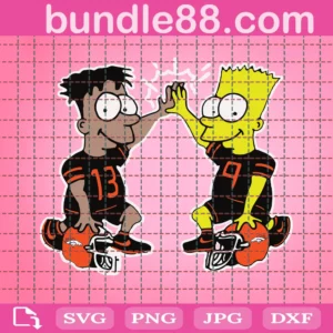 Denver Broncos Bart Simpson Svg