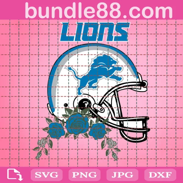 Detroit-Lions, Embroidery Design With Instant Download Online