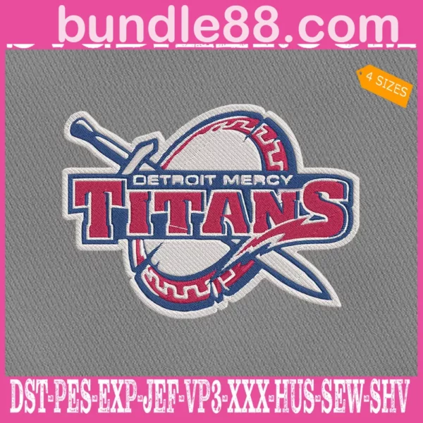 Detroit Mercy Titans Embroidery Machine