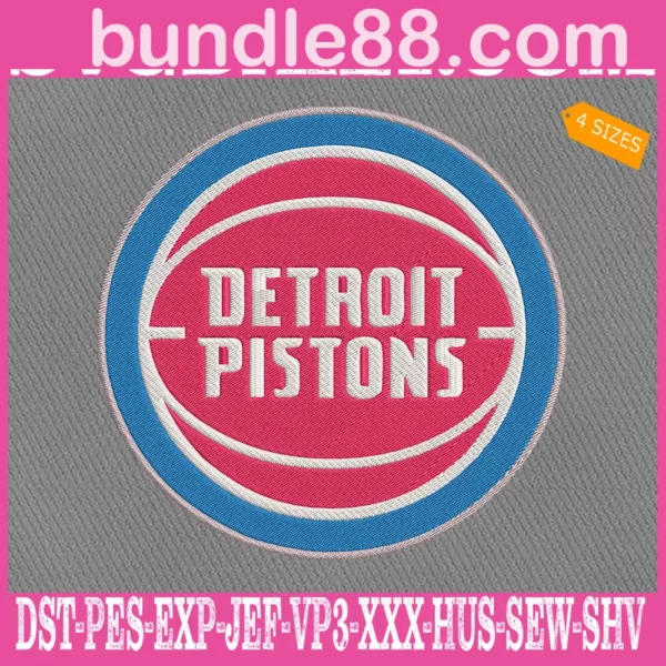 Detroit Pistons Embroidery Machine