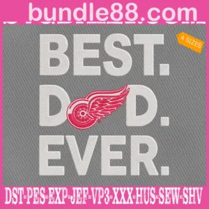Detroit Red Wings Embroidery Files