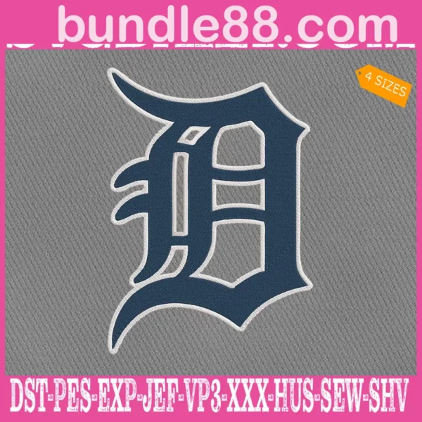 Detroit Tigers Logo Embroidery Machine