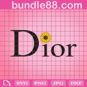 Dior Sunflower, Fashion Brand Svg