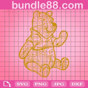 Mandala Bear Svg