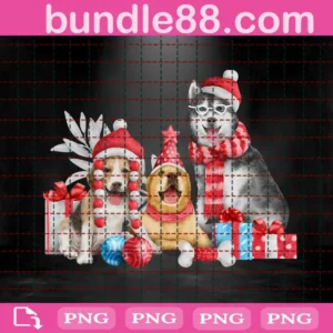 Dog Christmas Png