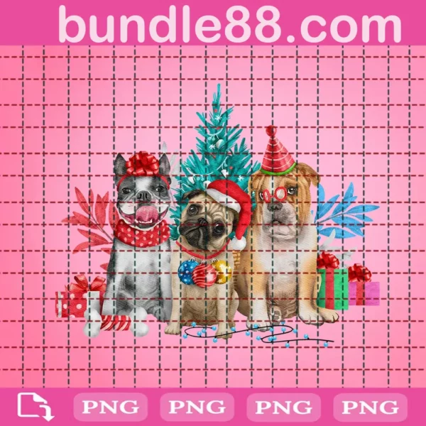 Dog Merry Christmas Png