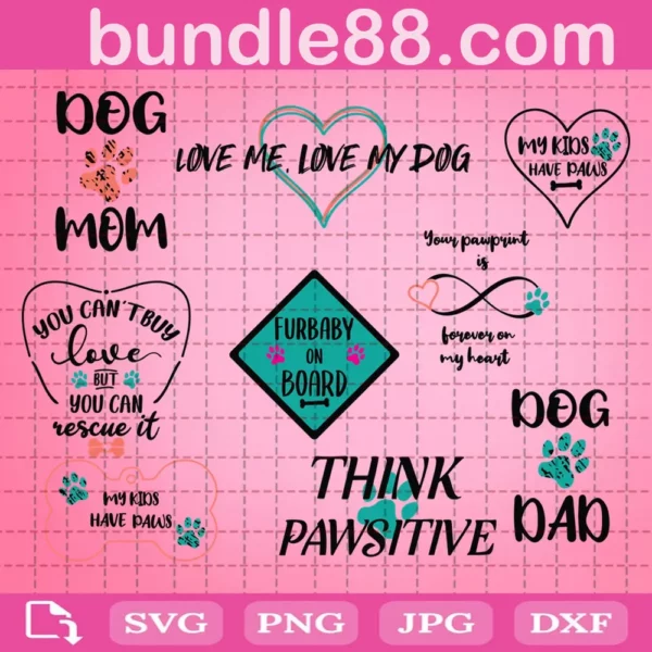 Dog Saying Svg Bundle