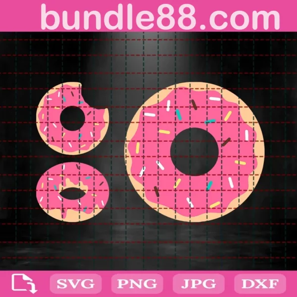 Donut Svg, Doughnut Svg